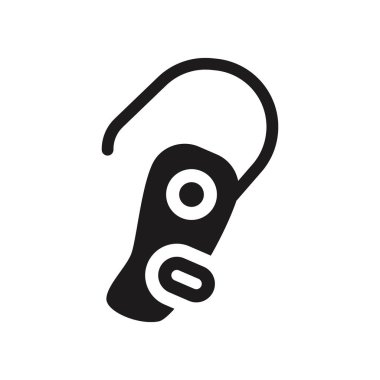 Bluetooth kulaklık simgesi. Trendy Bluetooth kulaklık logo kavramı donanım koleksiyonundan beyaz arka plan üzerinde. Web uygulamaları, mobil uygulamalar ve basılı medya kullanım için uygundur..