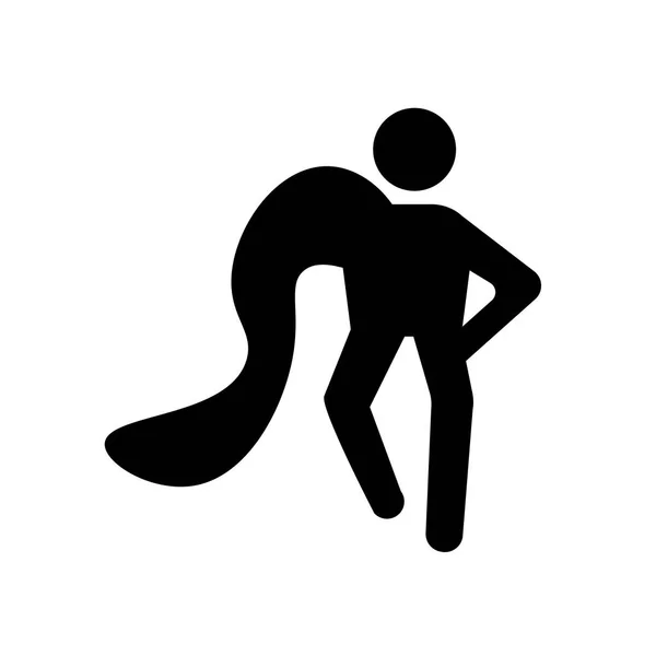 Icono Súper Humano Concepto Logotipo Súper Humano Moda Sobre Fondo — Vector de stock