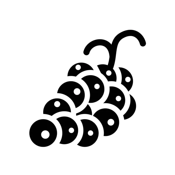 Ícone Uva Conceito Logotipo Uva Moda Fundo Branco Coleção Frutas —  Vetores de Stock