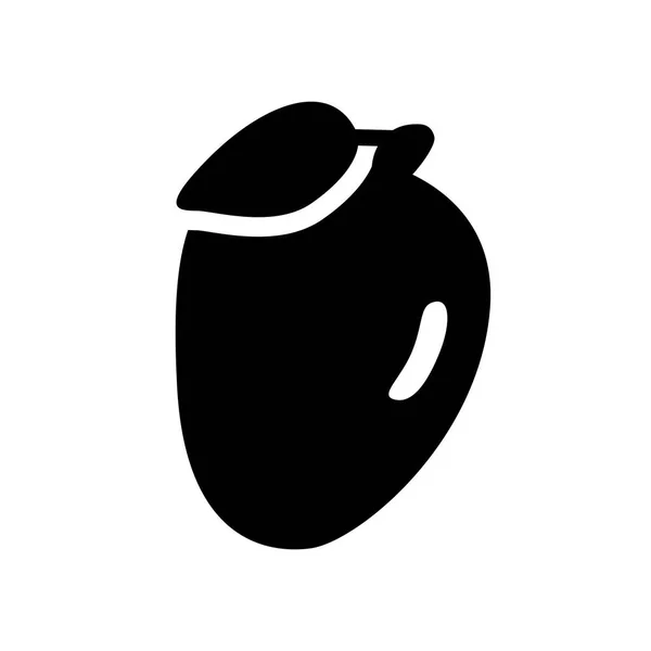 Icono Mango Concepto Logotipo Moda Mango Sobre Fondo Blanco Colección — Vector de stock