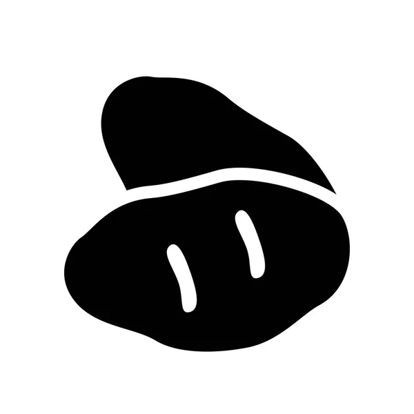 Ikona Bulw Modny Bulw Koncepcja Logo Białym Tle Kolekcji Owoców — Wektor stockowy