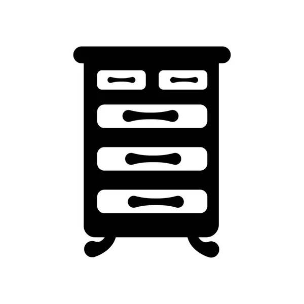 Значок Ящика Стола Модная Концепция Логотипа Ящиков Белом Фоне Коллекции — стоковый вектор