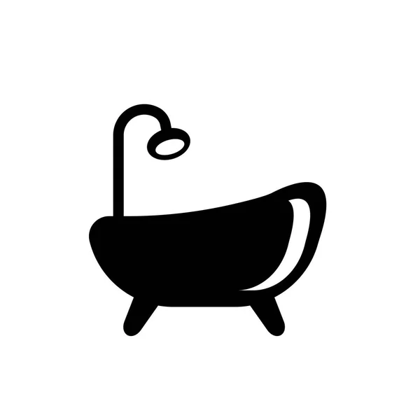 Піктограма Ванни Концепція Логотипу Модної Ванни Білому Тлі Колекції Меблів — стоковий вектор