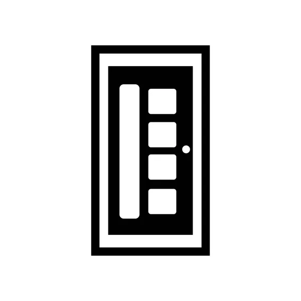 Icono Puerta Concepto Logotipo Trendy Door Sobre Fondo Blanco Colección — Archivo Imágenes Vectoriales