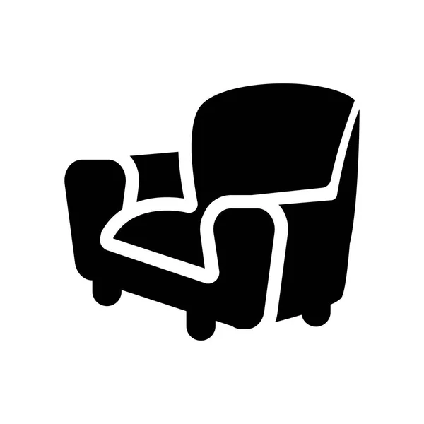 Ícone Móveis Conceito Logotipo Mobília Moda Fundo Branco Coleção Móveis — Vetor de Stock