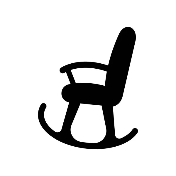 Fotel Bujany Ikona Modny Fotel Bujany Koncepcja Logo Białym Tle — Wektor stockowy