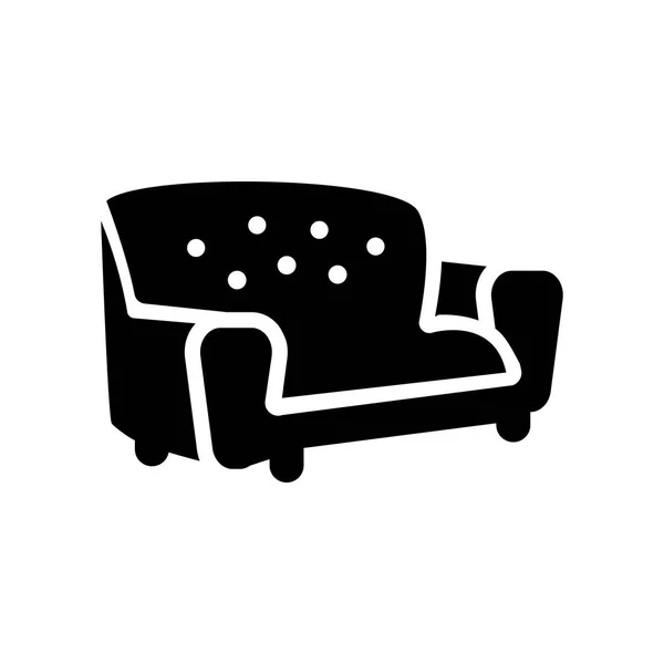 Icono Del Sofá Concepto Logotipo Trendy Sofa Sobre Fondo Blanco — Archivo Imágenes Vectoriales