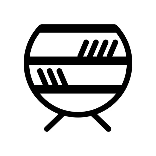 Regale Trendige Regale Logo Konzept Auf Weißem Hintergrund Aus Möbeln — Stockvektor