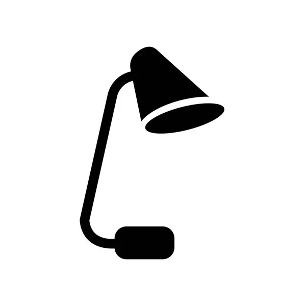 Ikona Tabela Lampy Modny Lampa Stołowa Koncepcja Logo Białym Tle — Wektor stockowy