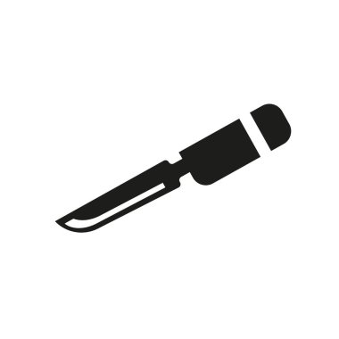 Neşter simgesi. Sağlık ve tıp koleksiyonundan beyaz arka plan üzerinde trendy neşter logo kavramı. Web uygulamaları, mobil uygulamalar ve basılı medya kullanım için uygundur..