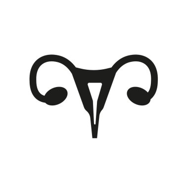 Kadın hastalıkları simgesi. Sağlık ve tıp koleksiyonundan beyaz arka plan üzerinde moda kadın hastalıkları logo kavramı. Web uygulamaları, mobil uygulamalar ve basılı medya kullanım için uygundur..