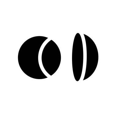 Mercek simgesi. Trendy objektif logo konsepti hijyen koleksiyonundan beyaz arka plan üzerinde. Web uygulamaları, mobil uygulamalar ve basılı medya kullanım için uygundur..