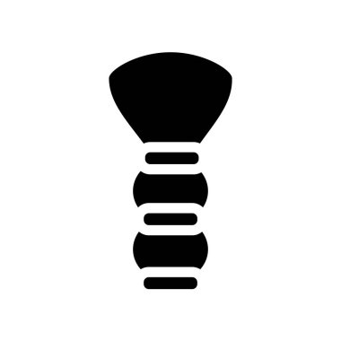 Tıraş fırçası simgesi. Trendy tıraş fırçası logo kavramı hijyen koleksiyonundan beyaz arka plan üzerinde. Web uygulamaları, mobil uygulamalar ve basılı medya kullanım için uygundur..