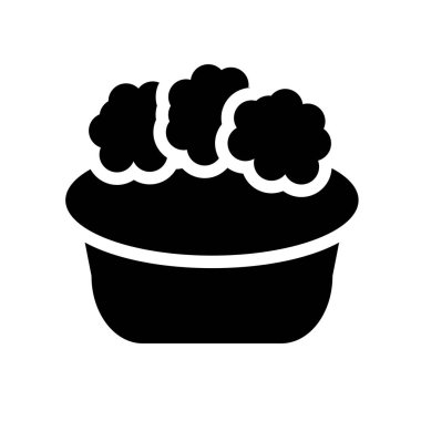 Küveti simgesi. Trendy küveti logo kavramı hijyen koleksiyonundan beyaz arka plan üzerinde. Web uygulamaları, mobil uygulamalar ve basılı medya kullanım için uygundur..