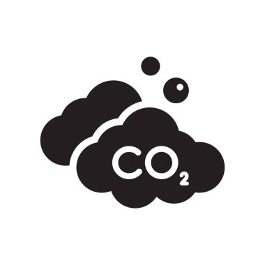 CO2 simgesi. Trendy Co2 logo kavramı sanayi koleksiyonundan beyaz arka plan üzerinde. Web uygulamaları, mobil uygulamalar ve basılı medya kullanım için uygundur..