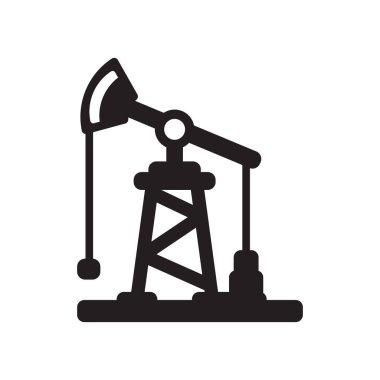 Derrick simgesi. Trendy Derrick logo kavramı sanayi koleksiyonundan beyaz arka plan üzerinde. Web uygulamaları, mobil uygulamalar ve basılı medya kullanım için uygundur..