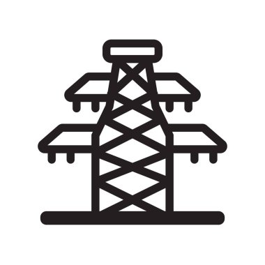 Elektrik simgesi. Trendy elektrik logo kavramı sanayi koleksiyonundan beyaz arka plan üzerinde. Web uygulamaları, mobil uygulamalar ve basılı medya kullanım için uygundur..