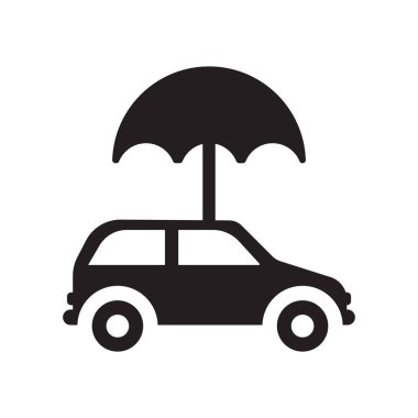 Sigorta simgesi hareket. Modaya uygun taşıma sigorta logo kavramı sigorta koleksiyonundan beyaz arka plan üzerinde. Web uygulamaları, mobil uygulamalar ve basılı medya kullanım için uygundur..