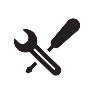 Onarım simgesi. Modaya uygun onarım logo kavramı sigorta koleksiyonundan beyaz arka plan üzerinde. Web uygulamaları, mobil uygulamalar ve basılı medya kullanım için uygundur..