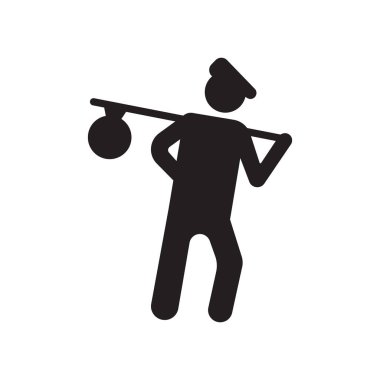 İşsiz simgesi. Trendy işsiz logo kavramı sigorta koleksiyonundan beyaz arka plan üzerinde. Web uygulamaları, mobil uygulamalar ve basılı medya kullanım için uygundur..