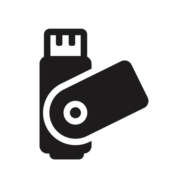 Flash Card Pictogram Trendy Flash Card Logo Concept Witte Achtergrond — Stockvector