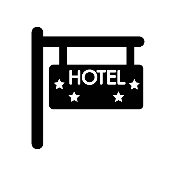 Hotelsignalsymbol Trendiges Hotelsignal Logo Konzept Auf Weißem Hintergrund Aus Der — Stockvektor