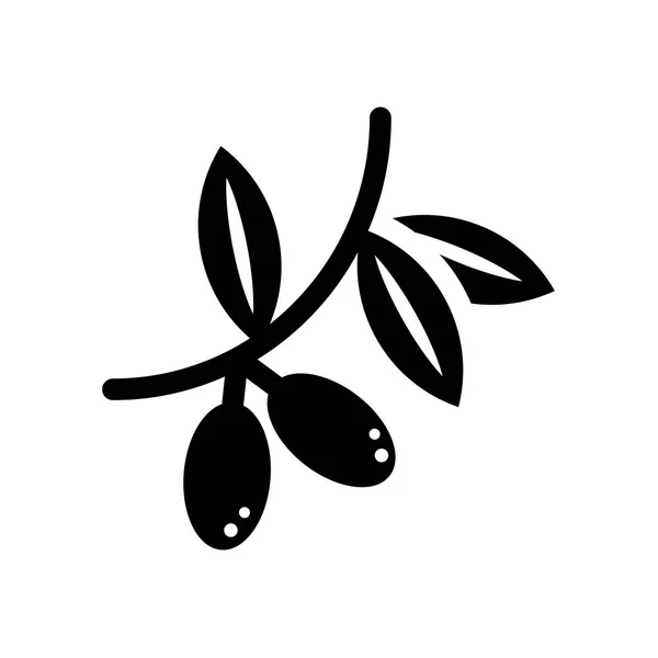 Icône Des Olives Concept Logo Olives Tendance Sur Fond Blanc — Image vectorielle