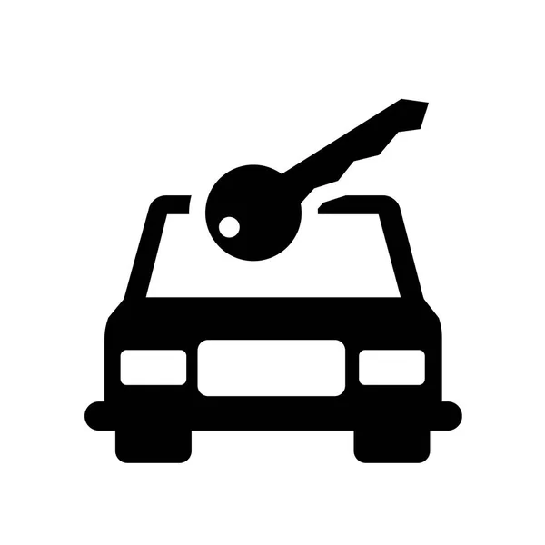 Rent Car Ikone Trendiges Rent Car Logo Konzept Auf Weißem — Stockvektor