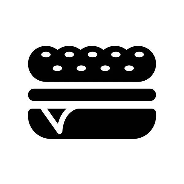 Icône Sandwich Concept Logo Sandwich Tendance Sur Fond Blanc Collection — Image vectorielle