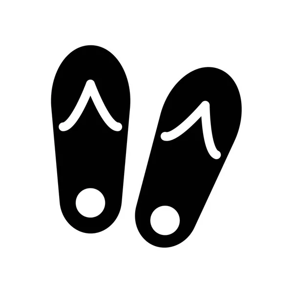 Pantofle Ikona Módní Pantofle Logo Koncepci Bílém Pozadí Kolekce Hotel — Stockový vektor