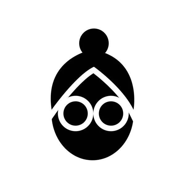 Icona Maschera Facciale Trendy Face Mask Logo Concept Sfondo Bianco — Vettoriale Stock