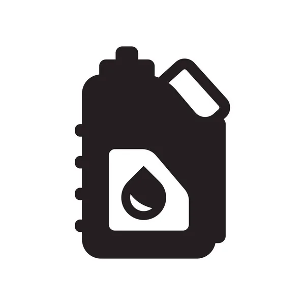 Джерріканська Ікона Концепція Логотипу Trendy Jerrycan Білому Тлі Колекції Industry — стоковий вектор