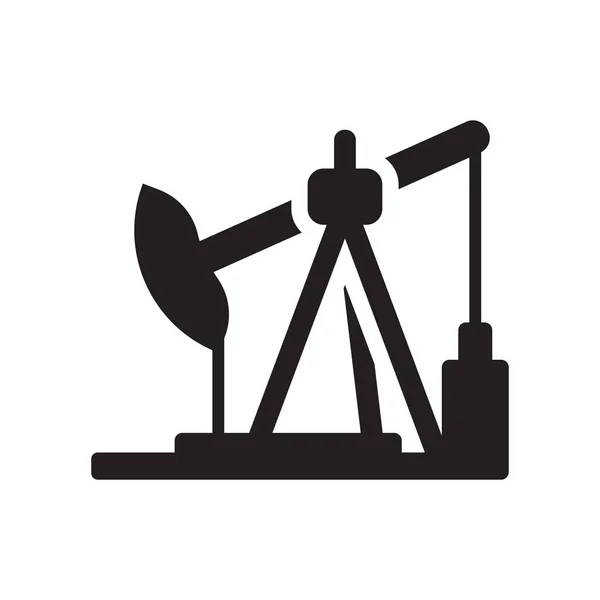Значок Нефтяного Поля Концепция Логотипа Trendy Oilfield Белом Фоне Коллекции — стоковый вектор