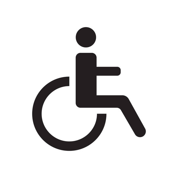 Disabled icon. Trendy Disabled logo concept on white background from Insurance collection. Suitable for use on web apps, mobile apps and print media.