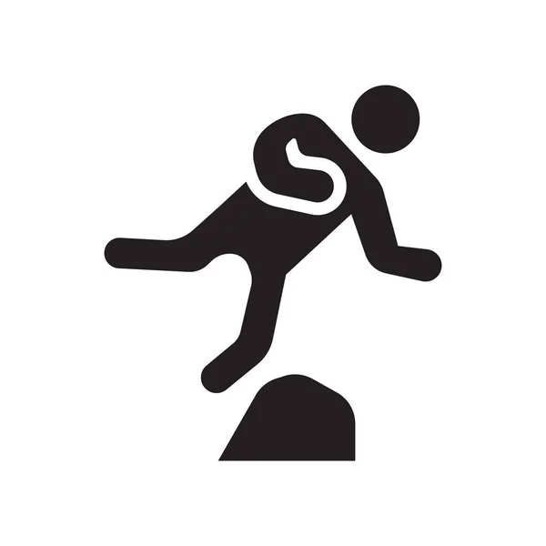 Падающая Икона Концепция Логотипа Trendy Falling Белом Фоне Коллекции Insurance — стоковый вектор