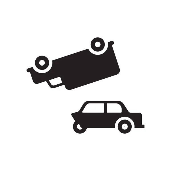 Піктограма Автокатастрофи Трендова Концепція Логотипу Автокатастрофи Білому Тлі Колекції Insurance — стоковий вектор