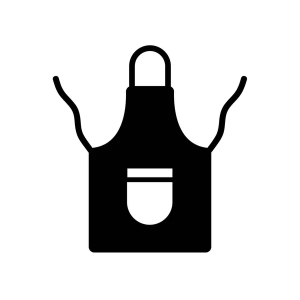 Förkläde Ikonen Trendigt Förkläde Logotyp Koncept Vit Bakgrund Från Kitchen — Stock vektor