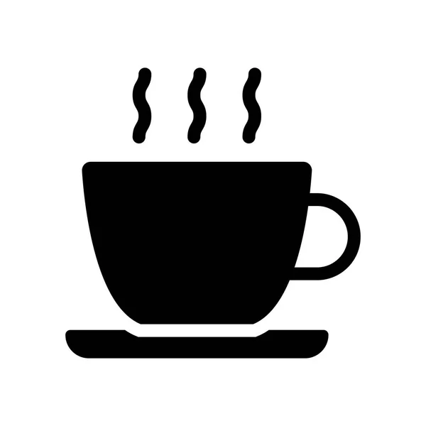 Kaffekopp Ikonen Trendiga Kaffekopp Logotyp Koncept Vit Bakgrund Från Kitchen — Stock vektor