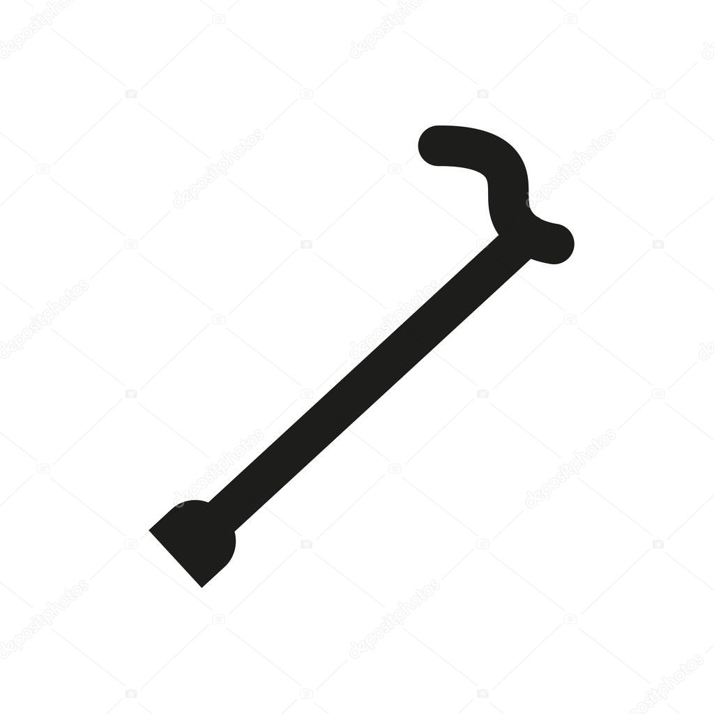 Walking stick icon. Trendy Walking stick logo concept on white background from Health and Medical collection. Suitable for use on web apps, mobile apps and print media.