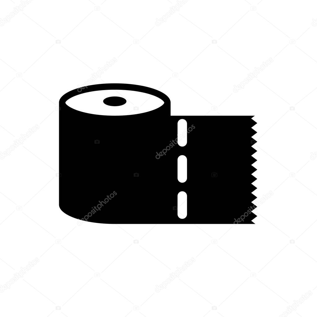 Toilet paper icon. Trendy Toilet paper logo concept on white background from Hotel and Restaurant collection. Suitable for use on web apps, mobile apps and print media.