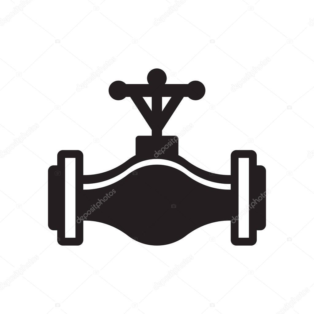 Oil valve icon. Trendy Oil valve logo concept on white background from Industry collection. Suitable for use on web apps, mobile apps and print media.