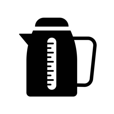 Su ısıtıcı simgesi. Trendy su ısıtıcısı logo kavram mutfak koleksiyonundan beyaz arka plan üzerinde. Web uygulamaları, mobil uygulamalar ve basılı medya kullanım için uygundur..