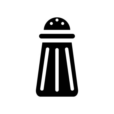 Tuz simgesi. Trendy tuz logo kavram mutfak koleksiyonundan beyaz arka plan üzerinde. Web uygulamaları, mobil uygulamalar ve basılı medya kullanım için uygundur..