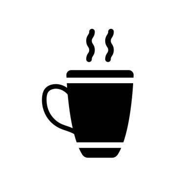 Çay Kupası simgesi. Trendy çay Kupası logosu kavram mutfak koleksiyonundan beyaz arka plan üzerinde. Web uygulamaları, mobil uygulamalar ve basılı medya kullanım için uygundur..