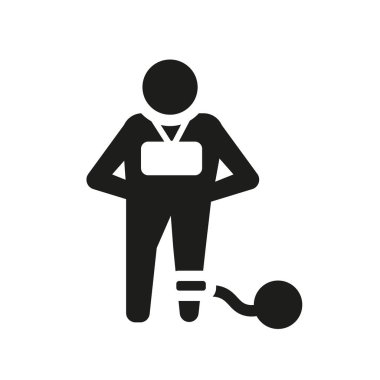 Mahkum simgesi. Trendy mahkum logo kavramı hukuk ve adalet koleksiyonundan beyaz arka plan üzerinde. Web uygulamaları, mobil uygulamalar ve basılı medya kullanım için uygundur..