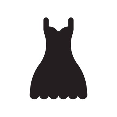 Lüks elbise simgesi. Modaya uygun lüks elbise logo kavramı Luxury Collection beyaz arka plan üzerinde. Web uygulamaları, mobil uygulamalar ve basılı medya kullanım için uygundur..