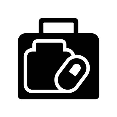 Eczane işareti simgesi. Haritalar ve konumlar koleksiyonundan beyaz arka plan üzerinde trendy eczane işareti logo kavramı. Web uygulamaları, mobil uygulamalar ve basılı medya kullanım için uygundur..