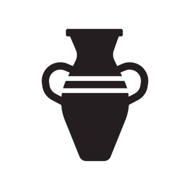 Seramik simgesi. Trendy seramik logo kavramı Müzesi koleksiyonundan beyaz arka plan üzerinde. Web uygulamaları, mobil uygulamalar ve basılı medya kullanım için uygundur..
