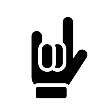 Heavy metal simgesi. Beyaz arka planda müzik koleksiyonundan trendy Heavy metal logo kavramı. Web uygulamaları, mobil uygulamalar ve basılı medya kullanım için uygundur..