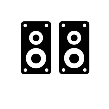 Ses sistem kutsal kişilerin resmi. Trendy ses sistemi logosu kavramı müzik koleksiyonundan beyaz arka plan üzerinde. Web uygulamaları, mobil uygulamalar ve basılı medya kullanım için uygundur..